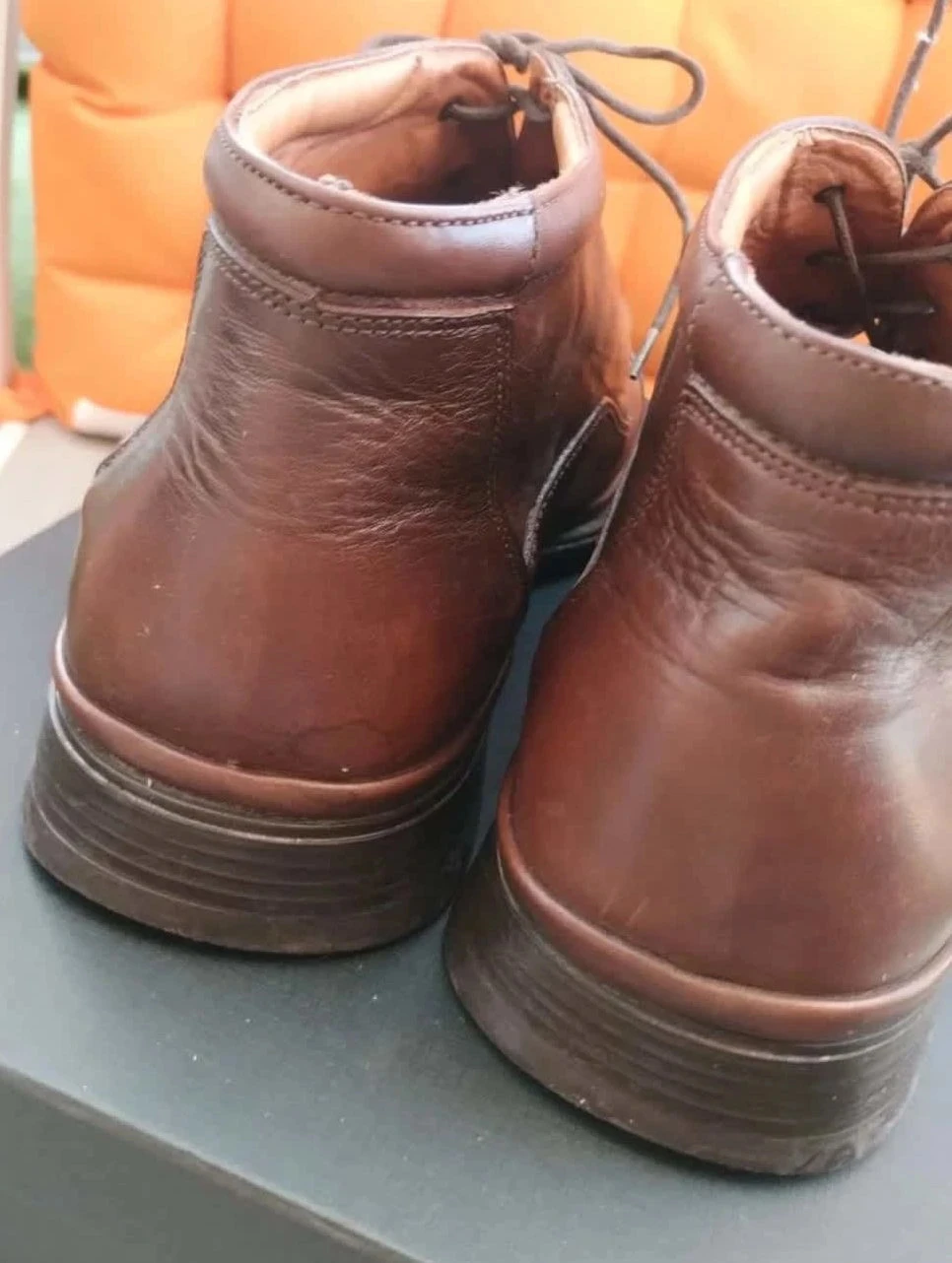 Botins masculinos marrons, todo em couro, Fluchos, P44 – photo 5